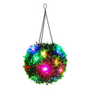 20cm Diameter Solar Powered Colorful LED Night Light Artificial Topiary Ball Outdoor Wedding Garden Lamp