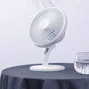 LyRay USB Desktop Fan Mini Office Mute Fan Air Circulation Automatic Frequency with 2000mAh Battery Capacity
