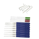 Locksmith Tension Tool Practice Lock Picks Set Combination Broken Key Extractor Tools Transparent Lock with Silicone