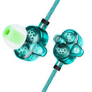 Universal HiFi 4 Drivers Earphone Dual Dynamic Drivers 3.5mm Wired Control In-ear Headphone with Mic