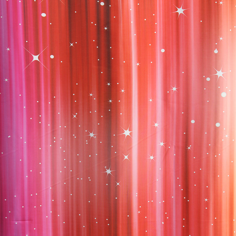 79''x71'' Rainbow Colorful Pattern Waterproof Polyester Shower Curtains with 12 Hooks