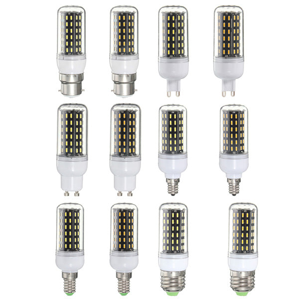 E27/E14/E12/B22/G9/GU10 LED Bulb 6W SMD 4014 96 600LM Pure White/Warm White Corn Light Lamp AC 220V