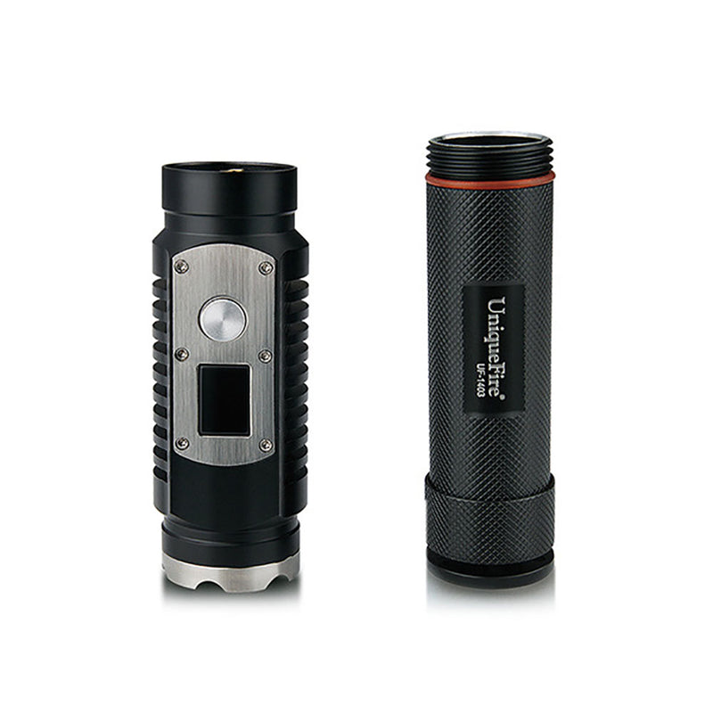 UniqueFire UF-1403 L2 1200LM Self-defense Digital Dispaly Brightness LED Flashlight