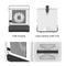 600m/h Portable Air Conditioner Fan 3 in 1 Personal Space Air Cooler Humidifier Purifier Brushless Desktop Cooling Fan Personal Table Fan