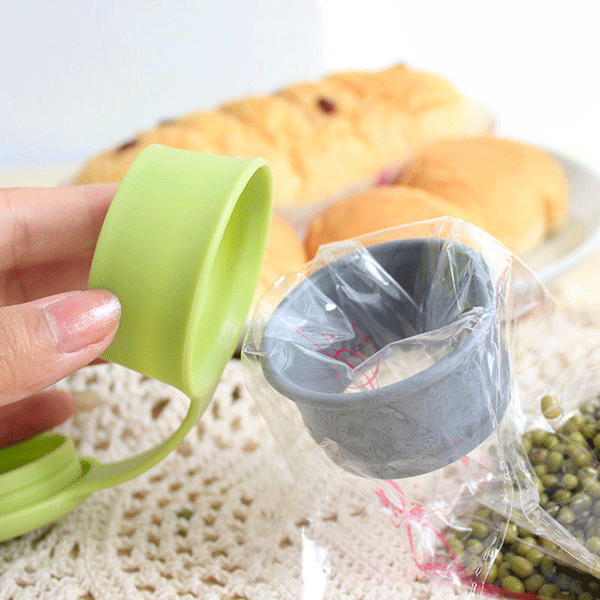 Honana CF-BC03 Silicone Magic Food Bag Seal Ring Clips Fresh Multifunctional Silicone Seal Ring Cap
