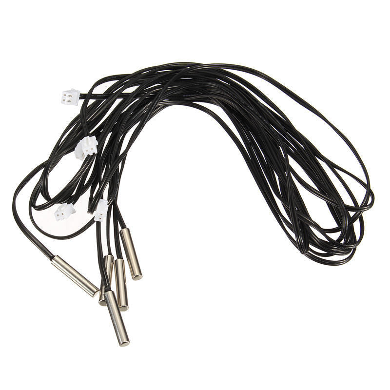 5Pcs 1m Waterproof NTC Temperature Sensor 10K 1% 3950 Accuracy Temperature Sensing Probe