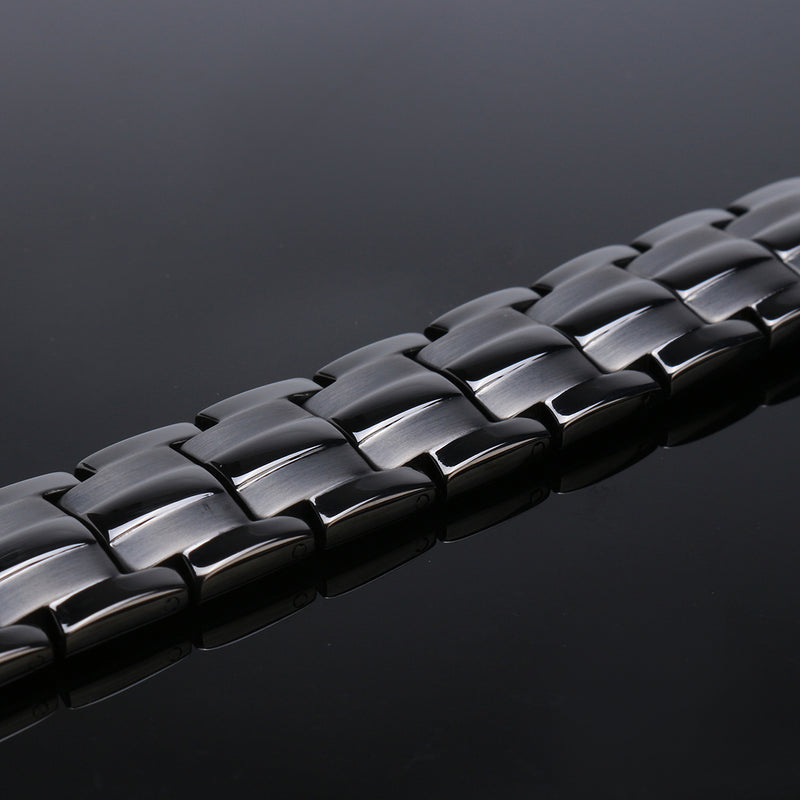 Punk Stainless Steel 4 in 1 Strong Magnetic Therapy Bracelet Healing Jewelry for Men