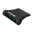 Car Solar Wireless TPMS Tyre Tire Pressure Monitor System LCD+4 External Car Sensor