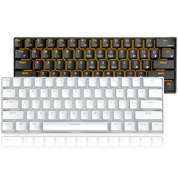 Maibenben DMK01 61 Keys bluetooth 3.0 USB 2.0 Dual Mode Red Switch RGB Mechanical Gaming Keyboard