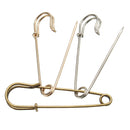 4Pcs 75mm Safety Pins Needles Brooch for Scarf Cloth Sewing Craft
