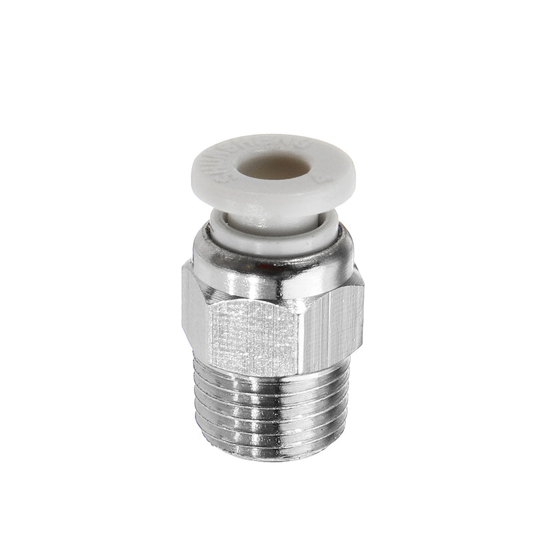 10pcs Creality 3D Silver 1/8 Teeth Thread Nozzle Quick Direct Pneumatic Connector For 3D Printer
