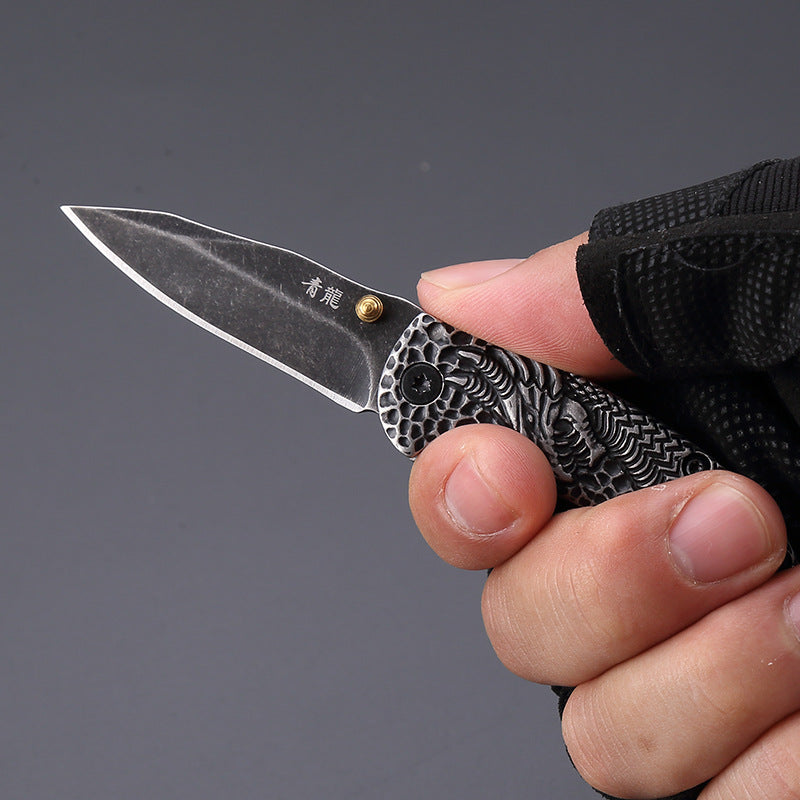 LAOTIE 0611 130mm Stainless Steel Mini Folding Knife Outdoor Survival Tools Kit Hiking Climbing Multifunctional Knife