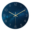 Loskii CC020 Creative Starry Pattern Wall Clock Mute Wall Clock Quartz Wall Clock For Home Office Decorations