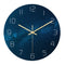 Loskii CC020 Creative Starry Pattern Wall Clock Mute Wall Clock Quartz Wall Clock For Home Office Decorations