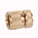 3/4'' Solid Brass Female Garden Hose Quick Connector Flexible Car Wash Connect Adapter Garden Hose Fittings Connection with Nozzle
