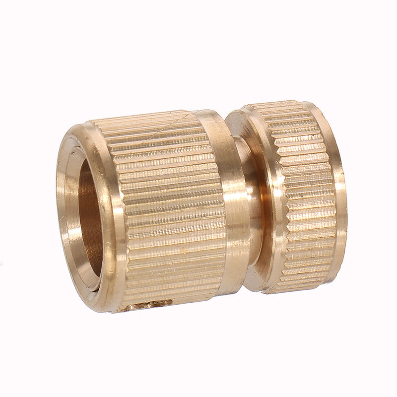 3/4'' Solid Brass Female Garden Hose Quick Connector Flexible Car Wash Connect Adapter Garden Hose Fittings Connection with Nozzle