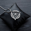 Punk Masonic Devil's Eye Titanium Steel Men's Necklace