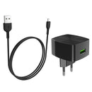 HOCO C70A EU QC3.0 Charger Power Adapter With Micro USB Cable For Tablet Smartphone