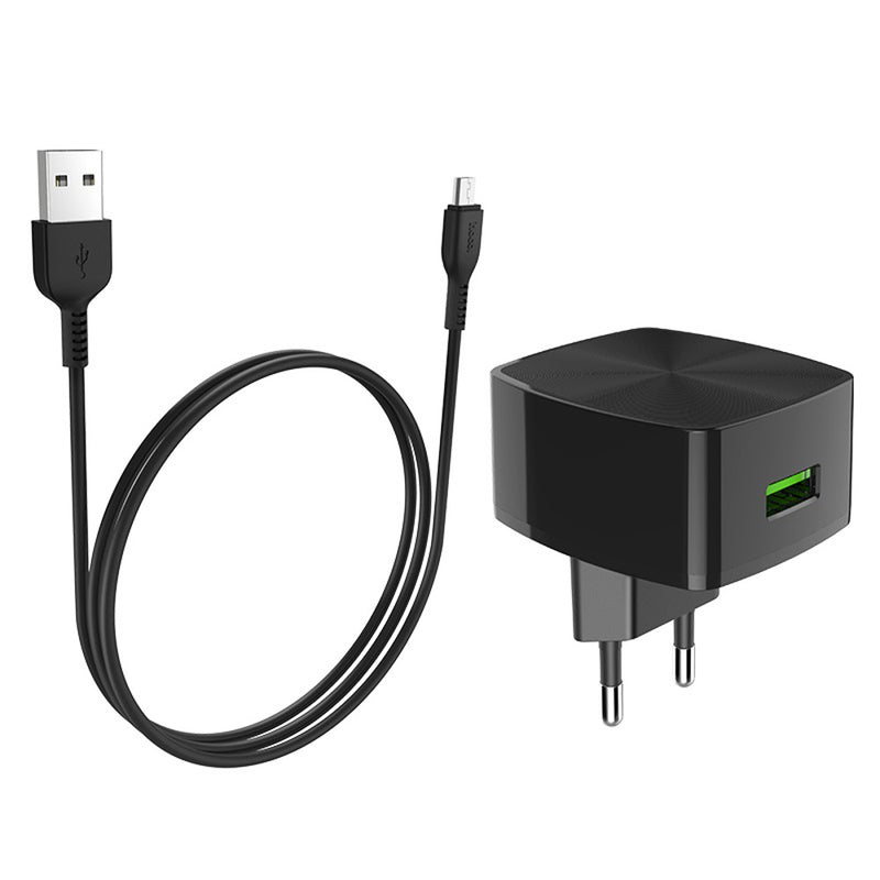 HOCO C70A EU QC3.0 Charger Power Adapter With Micro USB Cable For Tablet Smartphone