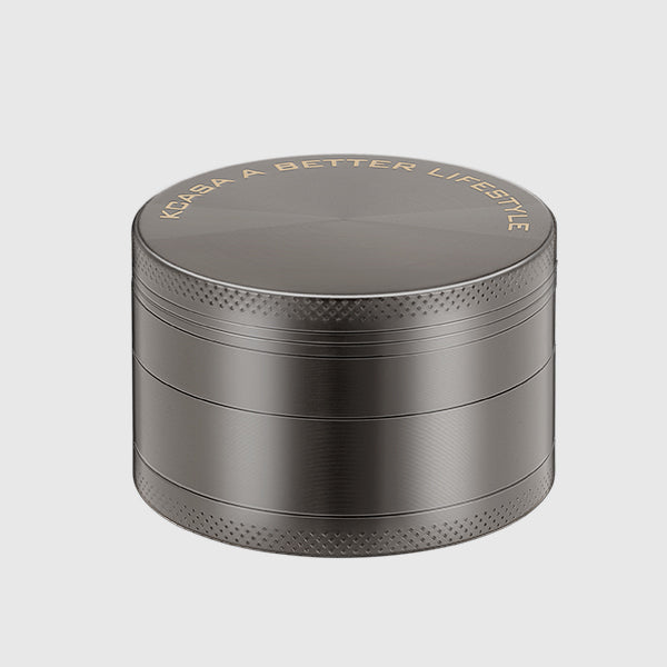 KCASA KC-XS02 Four Piece Forage Herb Grinder Metal Spice Crusher Zinc Alloy Pollen Catcher