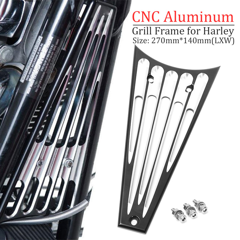 Aluminum Frame Grill Black For Harley Touring Street Glide FLHT 2009-2013