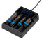 Alonefire D4  4slots 2A LCD Screen Display Smart Charger for 18650 26650 21700 Universal Battery USB Charging AA AAA Intelligent Fast Charger