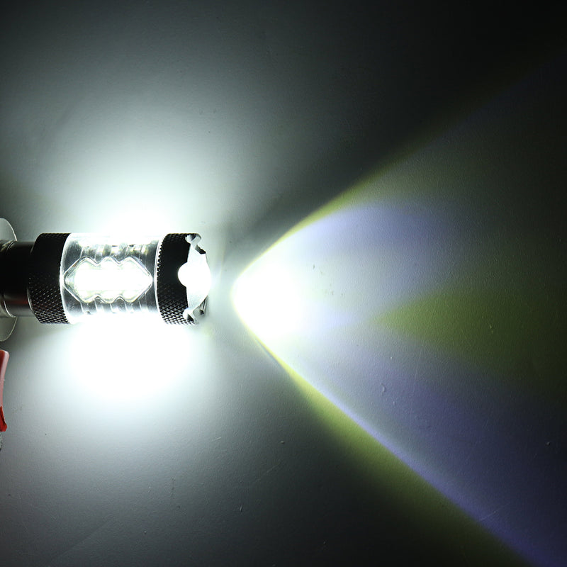 H6 16LED 80W 6000K Super White LED Headlight Bulb For Motorcycle ATV