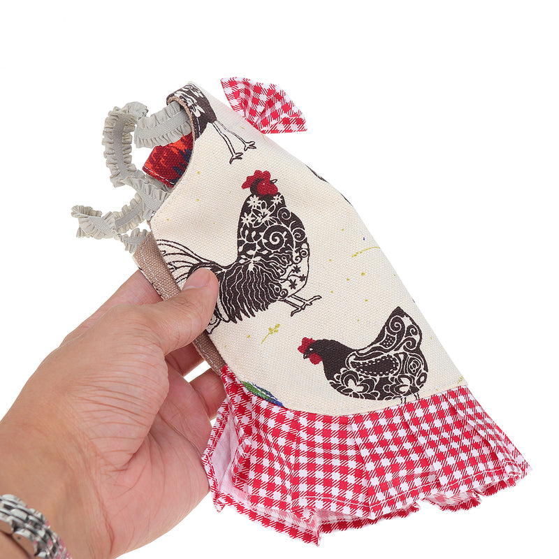 Chicken Hen Figure Saddle Apron Feather Wing Back Cotton Warm Jacket Protection Aprons