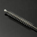 4Pcs 5mm Reusable Clear Bent Glass Drinking Straws Water Juice Straws with Cleaning Brush