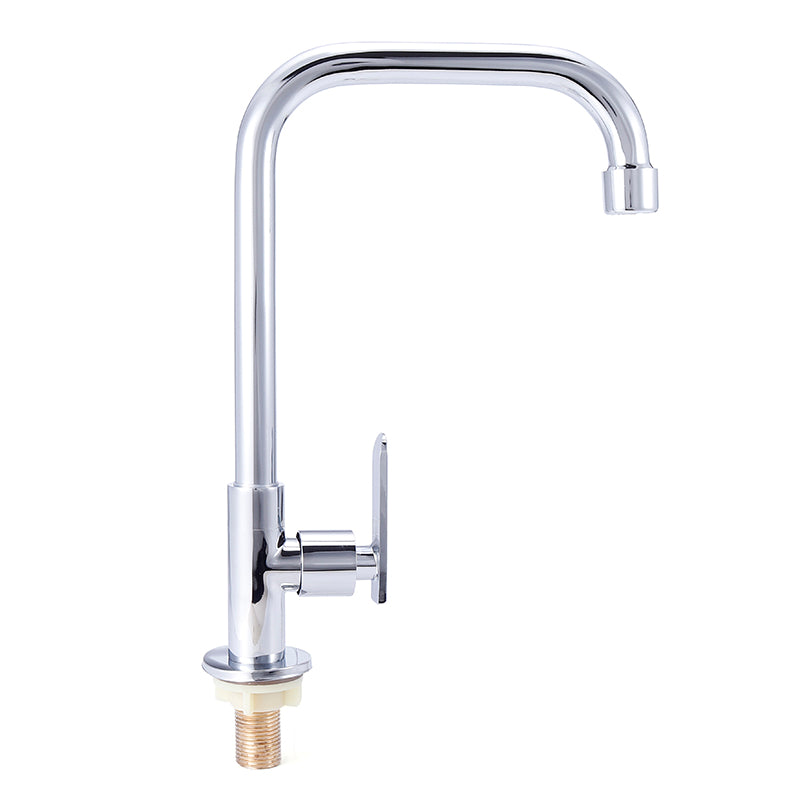 360 Rotation Single Hole Faucet Wash Basin Cold Water Mixer Taps Kitchen Tool