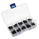 Suleve M2NH4 M2 Nylon Screw Black Hex Screw Nut Nylon PCB Standoff Assortment Kit 300Pcs