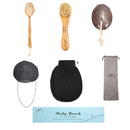 Luckyfine 7 IN 1 Body Clean Bath Brush Set Spa Body Exfoliating Face Wash Bath Sponge Cleaning Scrubber Massage Puff