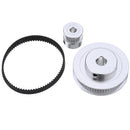 TWO TREES 60Teeth 8mm Bore GT2 Timing Pulley + 20Teeth 8mm Bore Pulley with 3:1 6mm Timing Belt Width for 3D Printer