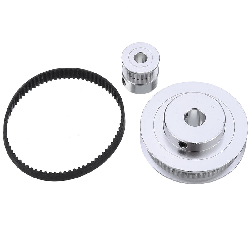 TWO TREES 60Teeth 8mm Bore GT2 Timing Pulley + 20Teeth 8mm Bore Pulley with 3:1 6mm Timing Belt Width for 3D Printer