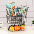 Iron Mesh Storage Baskets Organizer Box Container Bathroom Bedroom Kitchen Tray