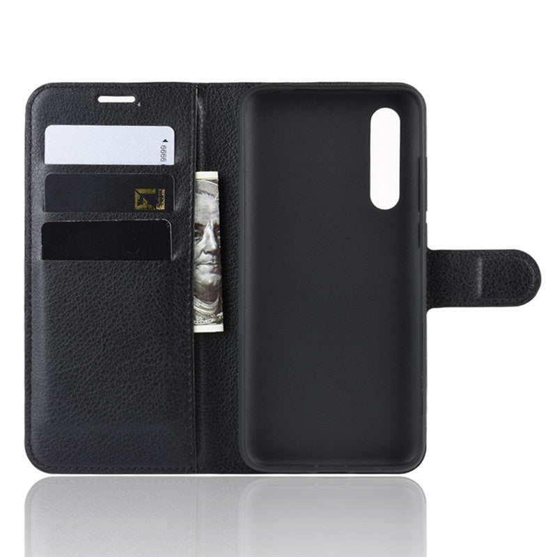Bakeey Litchi Pattern Shockproof Flip with Card Slot Magnetic PU Leather Full Body Protective Case for Xiaomi Mi A3 / Xiaomi Mi CC9e