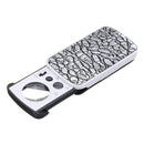 Mini Illuminated Jewelers Loupe Magnifier 30-90X w/LED UV Slide Light Glass Lens