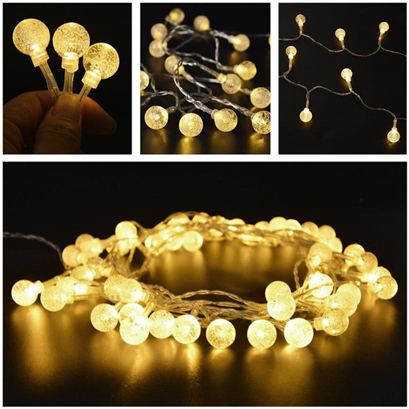 KCASA 2M 20 LED Bubble Ball String Lights LED Fairy Lights for Festival Christmas Halloween
