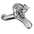 Metal Triple Cold and Hot Bathroom Faucet Chrome Bath Shower Water Tap