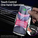 USAMS 15W Wireless Charger Infrared Sensor Air Vent Dashboard Car Phone Holder Car Mount for 4.0-6.5 Inch Qi-enabled Smart Phone for iPhone 11 for Samsung Galaxy Note 10 Xiaomi