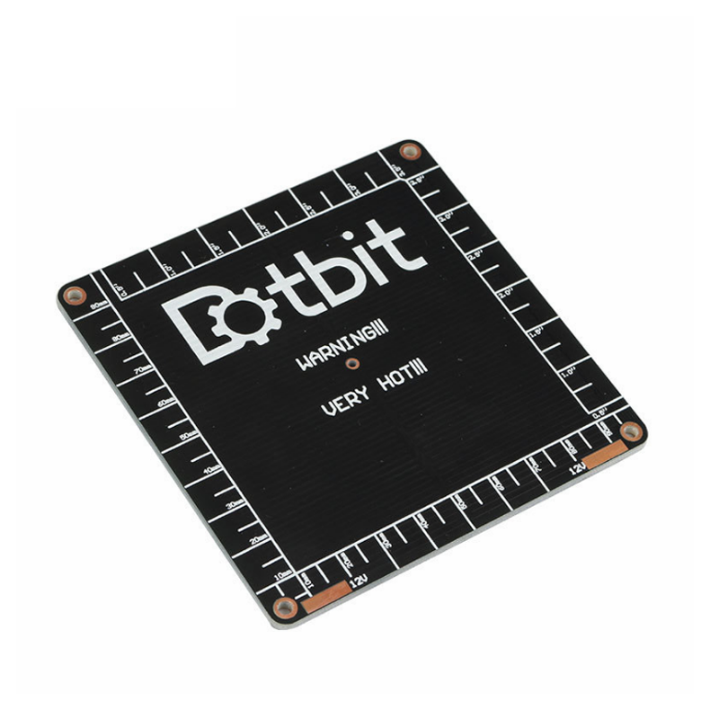 12v 100*100*2mm Mini Heated Bed Double-Sided Heating Plate Platform for OpenBuilds & 3D Printer With 1M 15A Power Cable