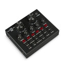 Bakeey V8 Sound Card Audio External USB Headset Microphone Live Broadcast Sound Card for Phone Computer PC Live Sound