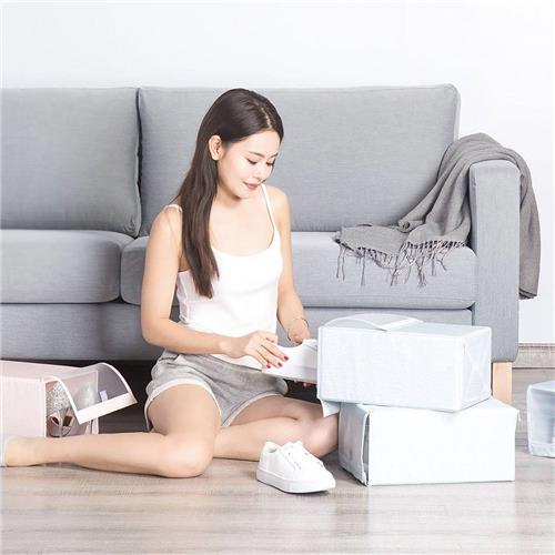 2PCS Shoe Storage Box From Xiaomi Youpin Save Space Tidy Foldable Shoe Organiser Box Storage Baskets