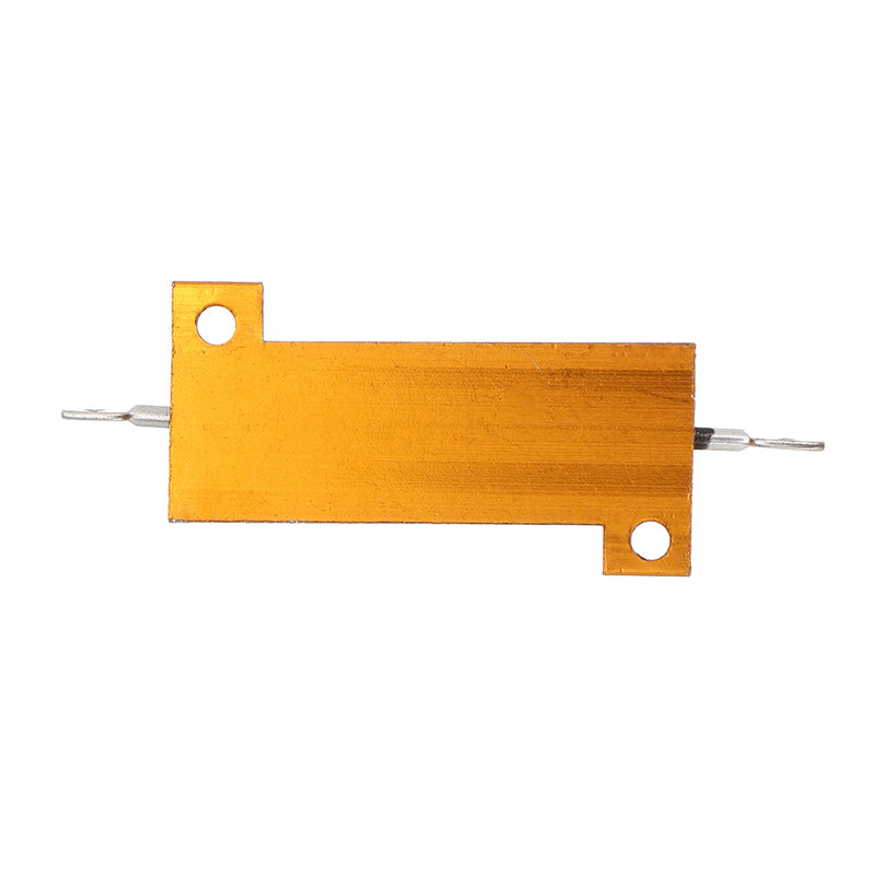 20pcs RX24 50W 2.5R 2.5RJ Metal Aluminum Case High Power Resistor Golden Metal Shell Case Heatsink Resistance Resistor