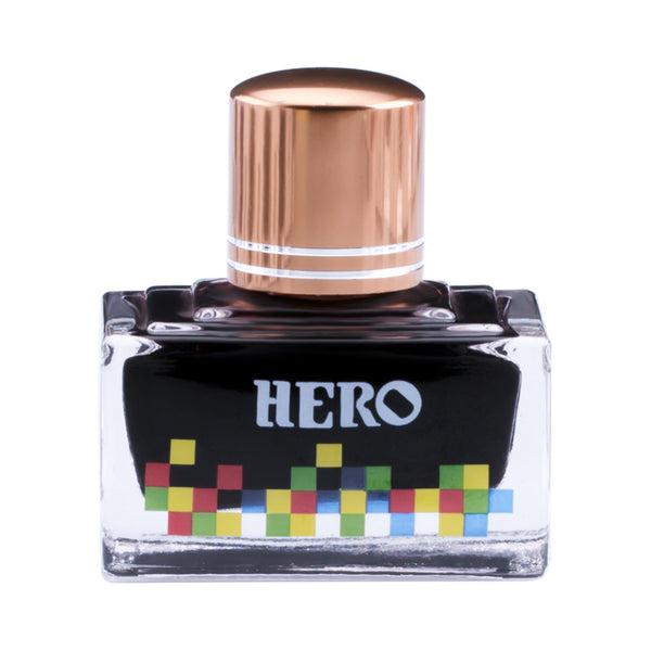HERO 40ml Colored Painting Ink Bottled Smooth Writing Fountain Pen Ink Non-carbon Waterproof Ink Refill Students Stationery Office School Supplies