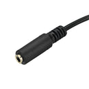 Claite 3.5mm Male To 3.5mm Female 25cm Audio Extension Cable