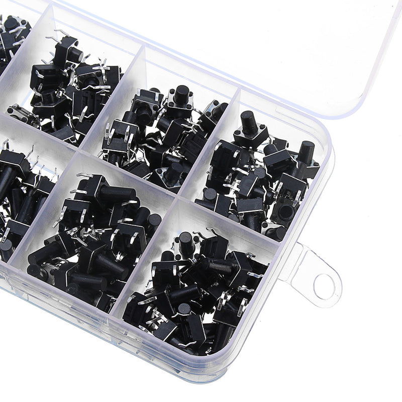 540pcs Micro-Momentary Tactile Push Button Switch Tactile Push Button Switch Micro-Momentary Tact Assortment Kit