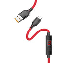 HOCO 3A Type C Micro USB LED Display Timing Control Fast Charging Data Cable For Huawei P30 Pro Mate 30 Xiaomi Mi9 9Pro S10+ Note 10