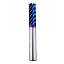 Drillpro 6 Flutes Nano Blue Coated Milling Cutter HRC65 6/8/10/12mm Carbide End Mill