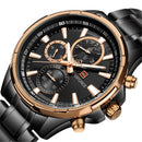NAVIFORCE 9089 Fashion Men Quartz Watch Luxury Multifunction Stainless Steel Strap Watch